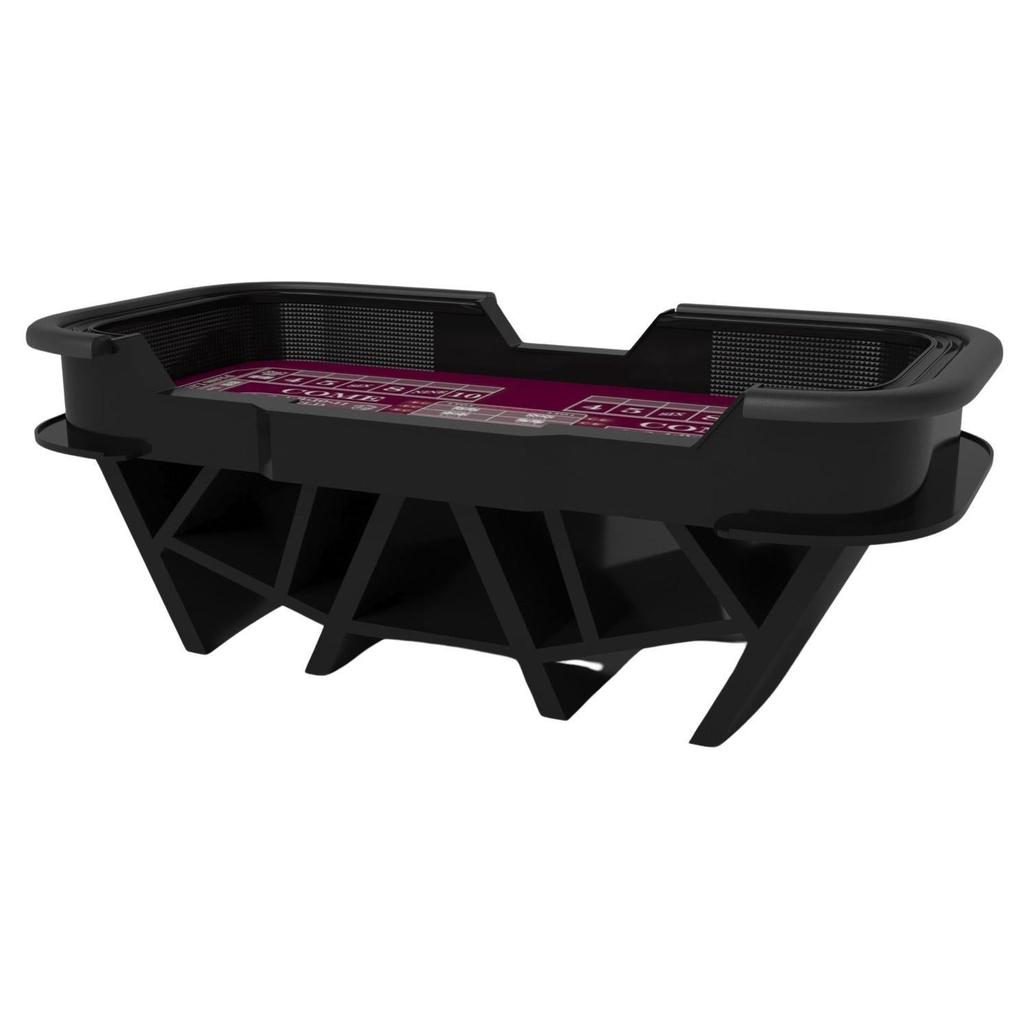 Elevate Customs tables Maze Craps/Solid Pantone Black Color in 9'9" -Made in USA