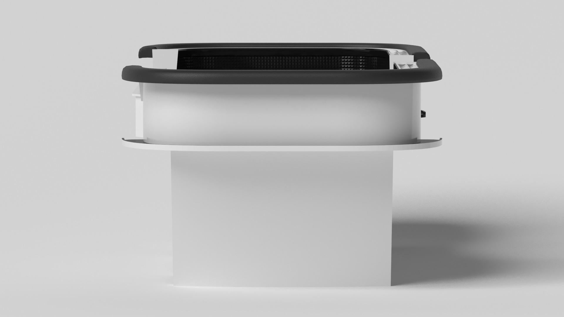 Modern Elevate Customs Maze Craps Tables/Solid Pantone White Color in 9'9