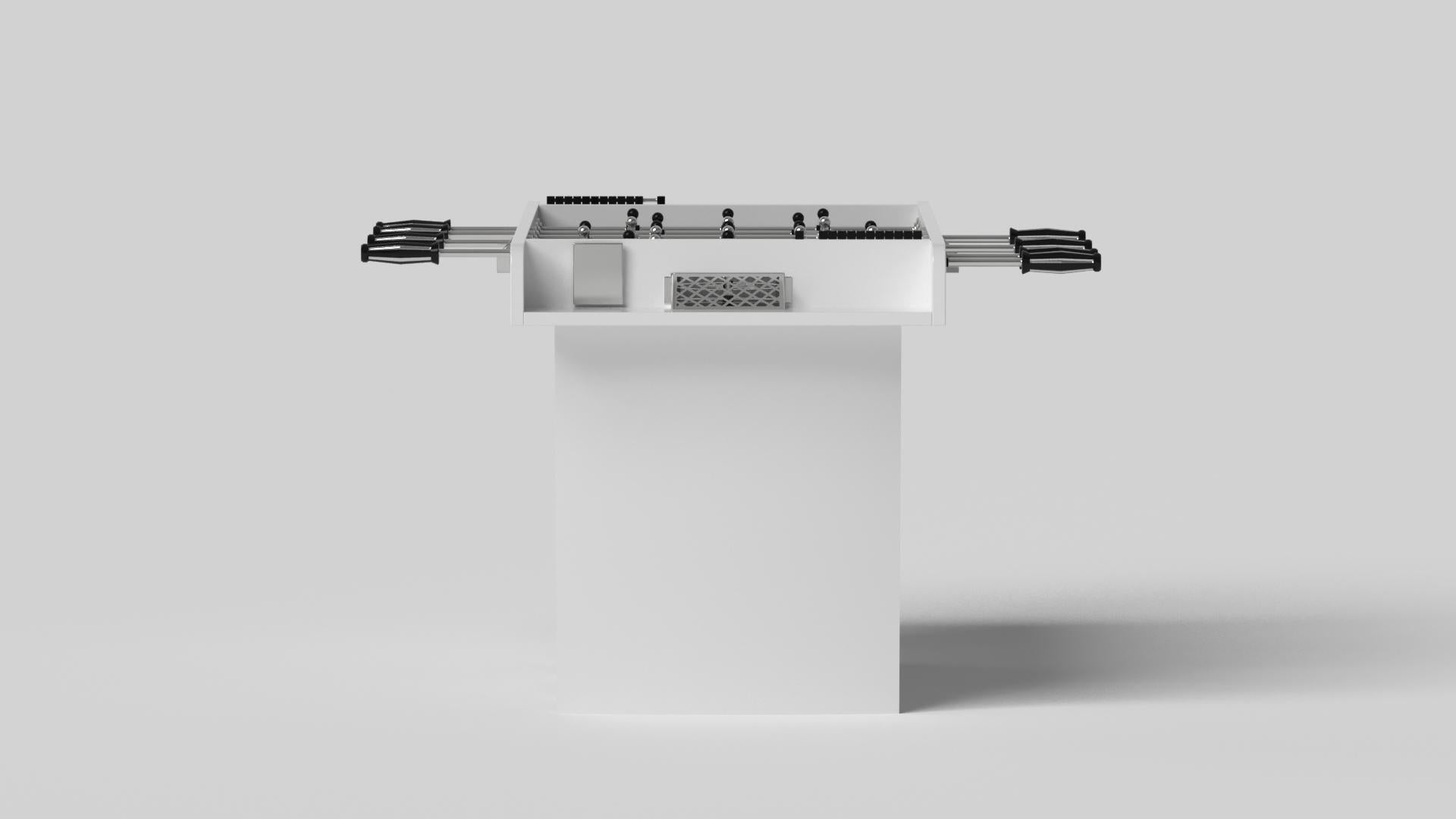 Moderne Elevate Customs  Table Foosball Maze/Solid Pantone White Color en 5' fabriqué aux États-Unis en vente