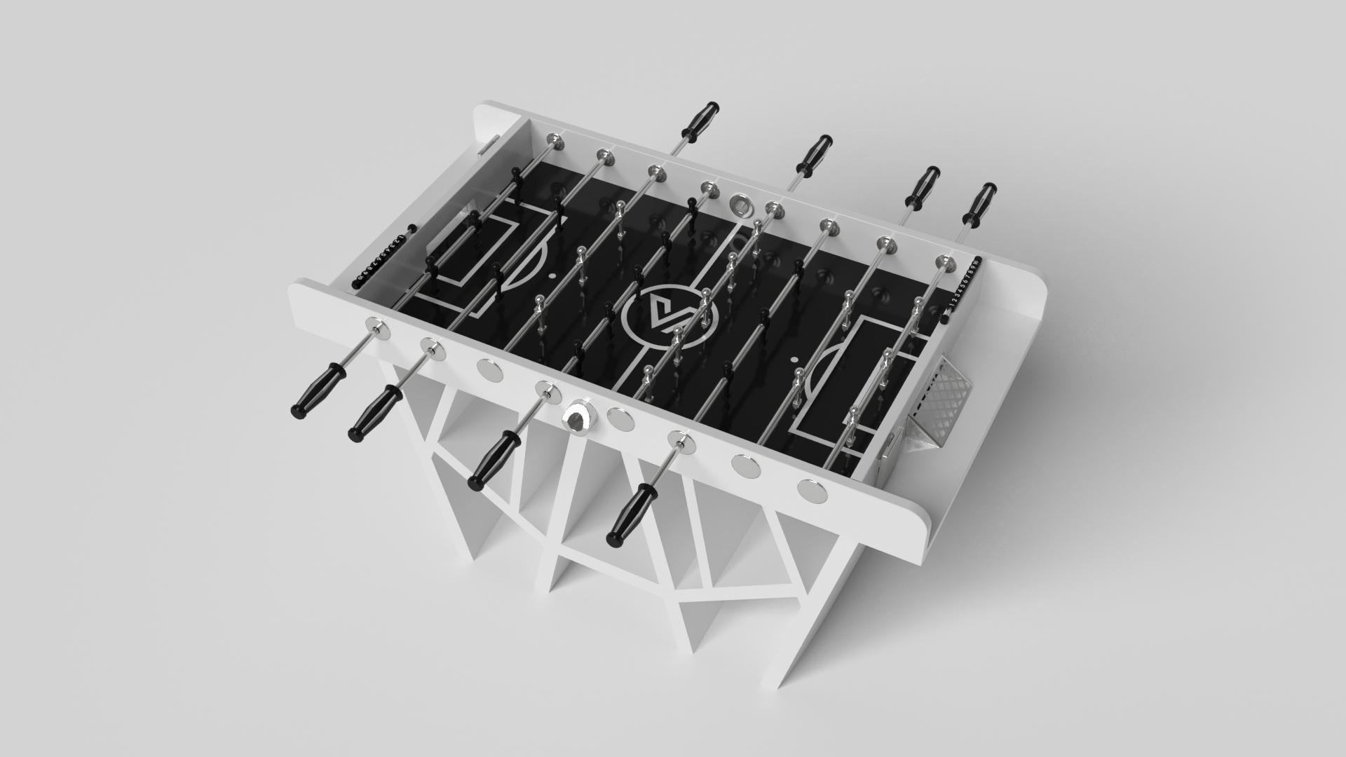 Américain Elevate Customs  Table Foosball Maze/Solid Pantone White Color en 5' fabriqué aux États-Unis en vente