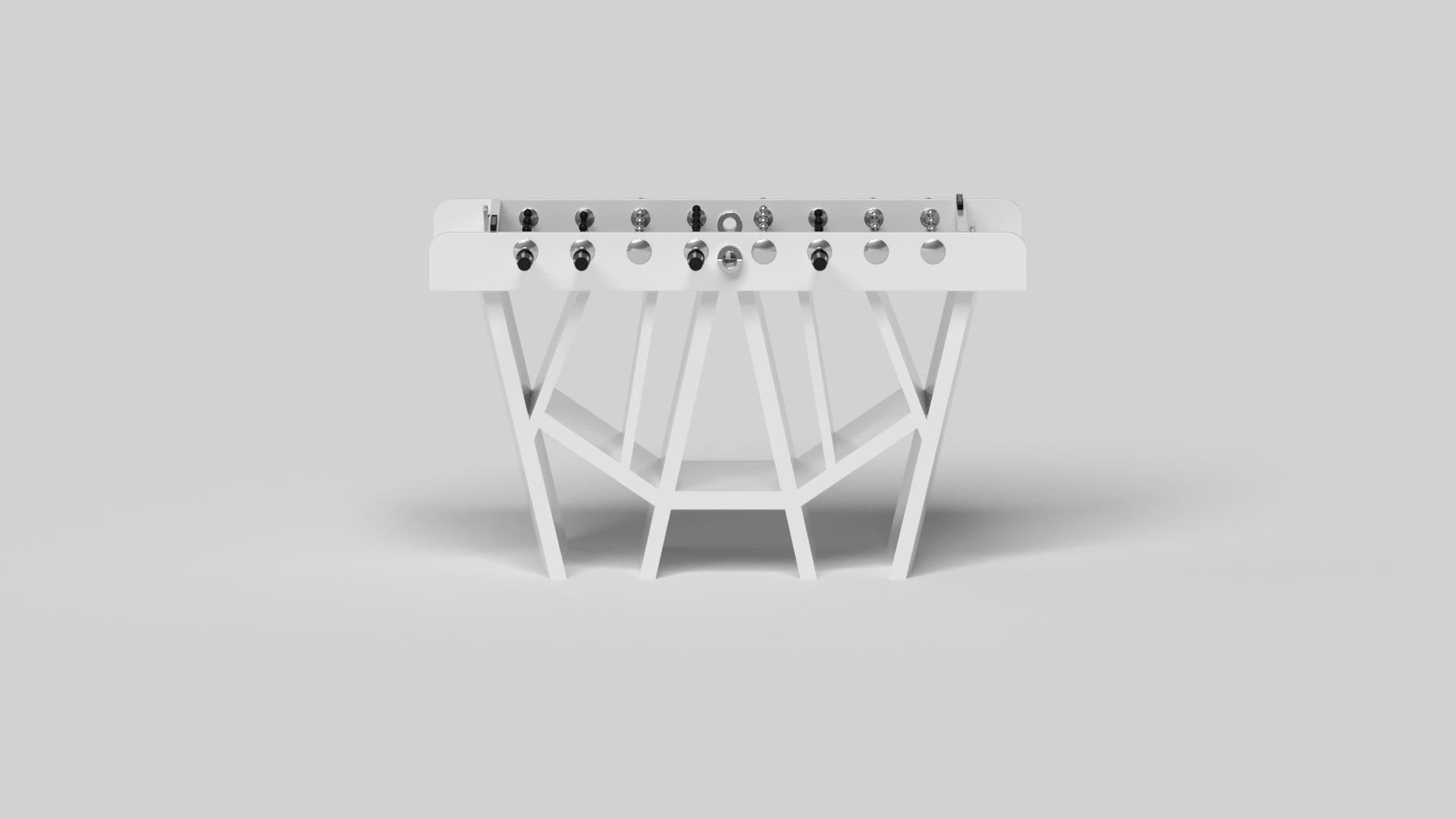 Fait main Elevate Customs  Table Foosball Maze/Solid Pantone White Color en 5' fabriqué aux États-Unis en vente