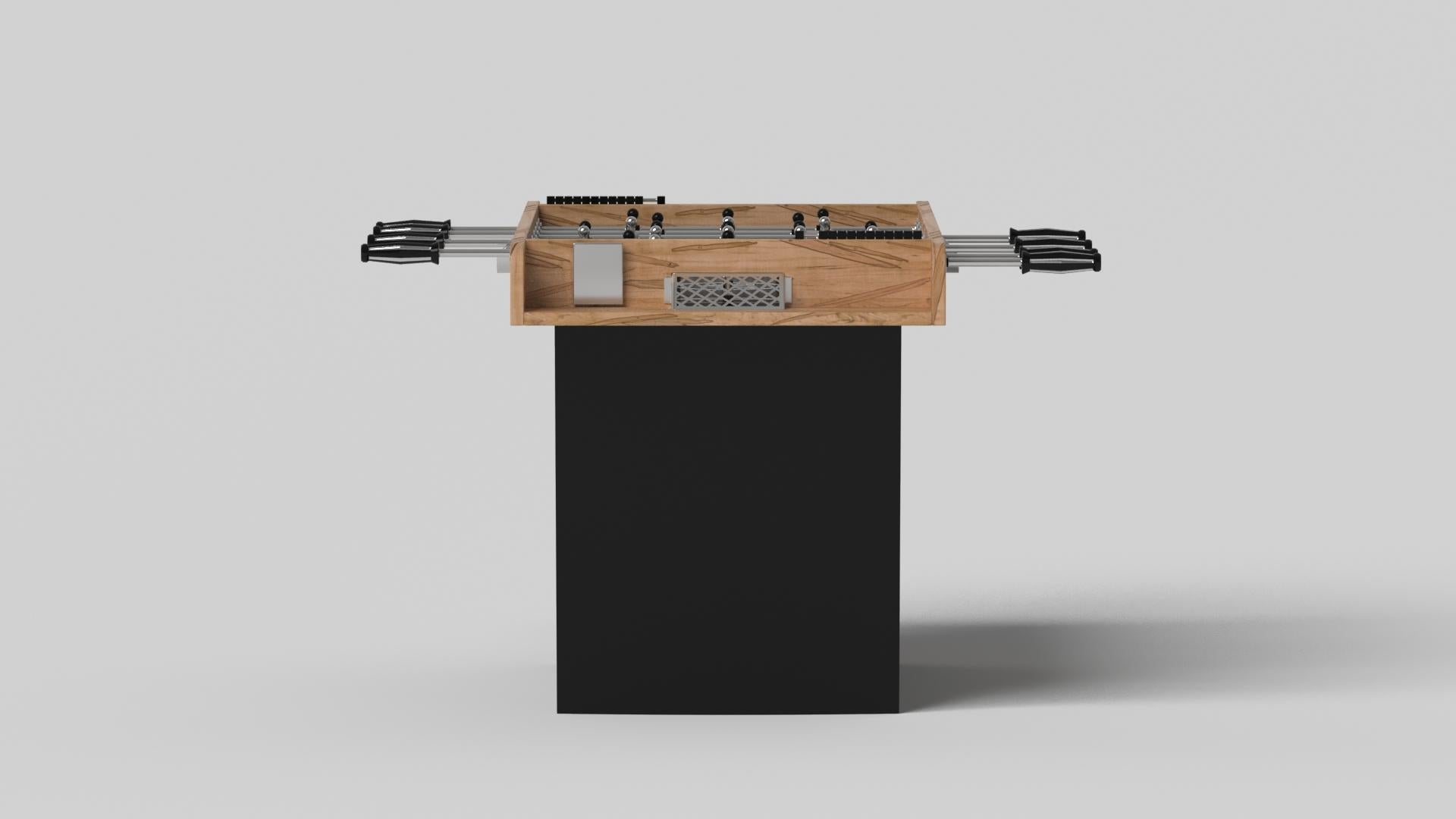 Modern Elevate Customs Maze Foosball Tables / Solid Curly Maple Wood in 5' -Made in USA For Sale