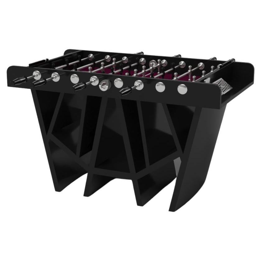 Elevate Customs Maze Foosball Tables/Solid Pantone Black Color in 5'-Made in USA For Sale