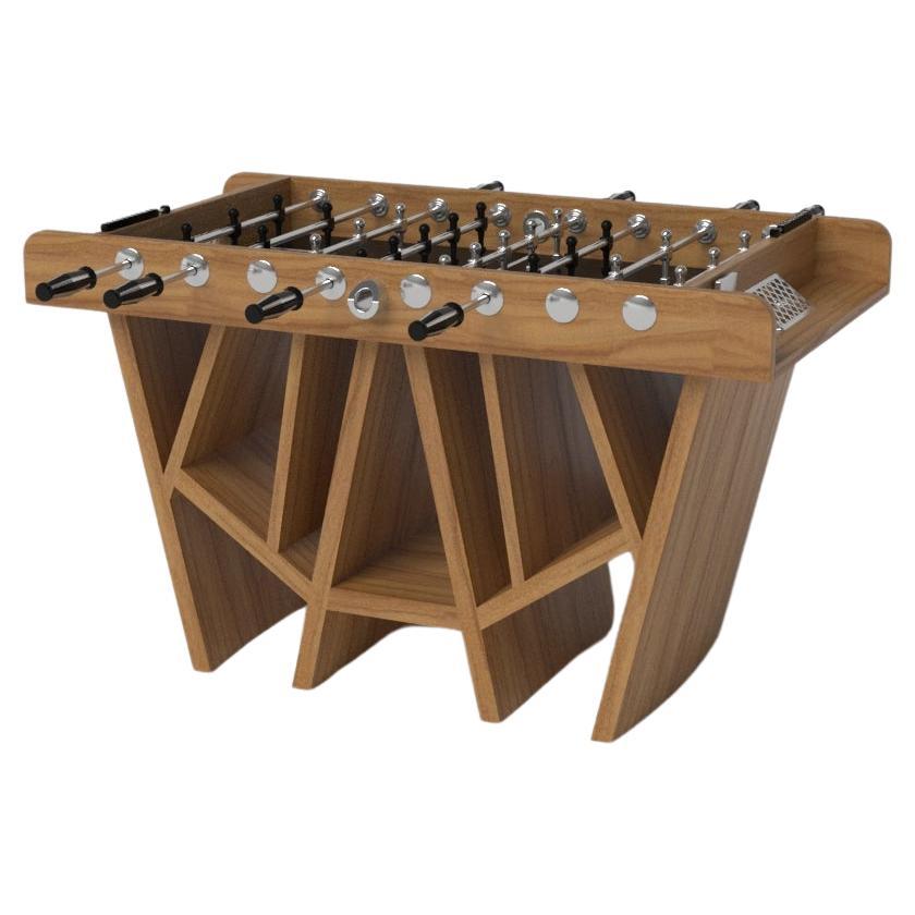 Tavoli da biliardino Maze di Elevate Customs / in legno massiccio di teak da 5' - Made in USA