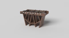 Elevate Customs Maze Foosball Tables / Solid Walnut Wood  in 5' - Made in USA