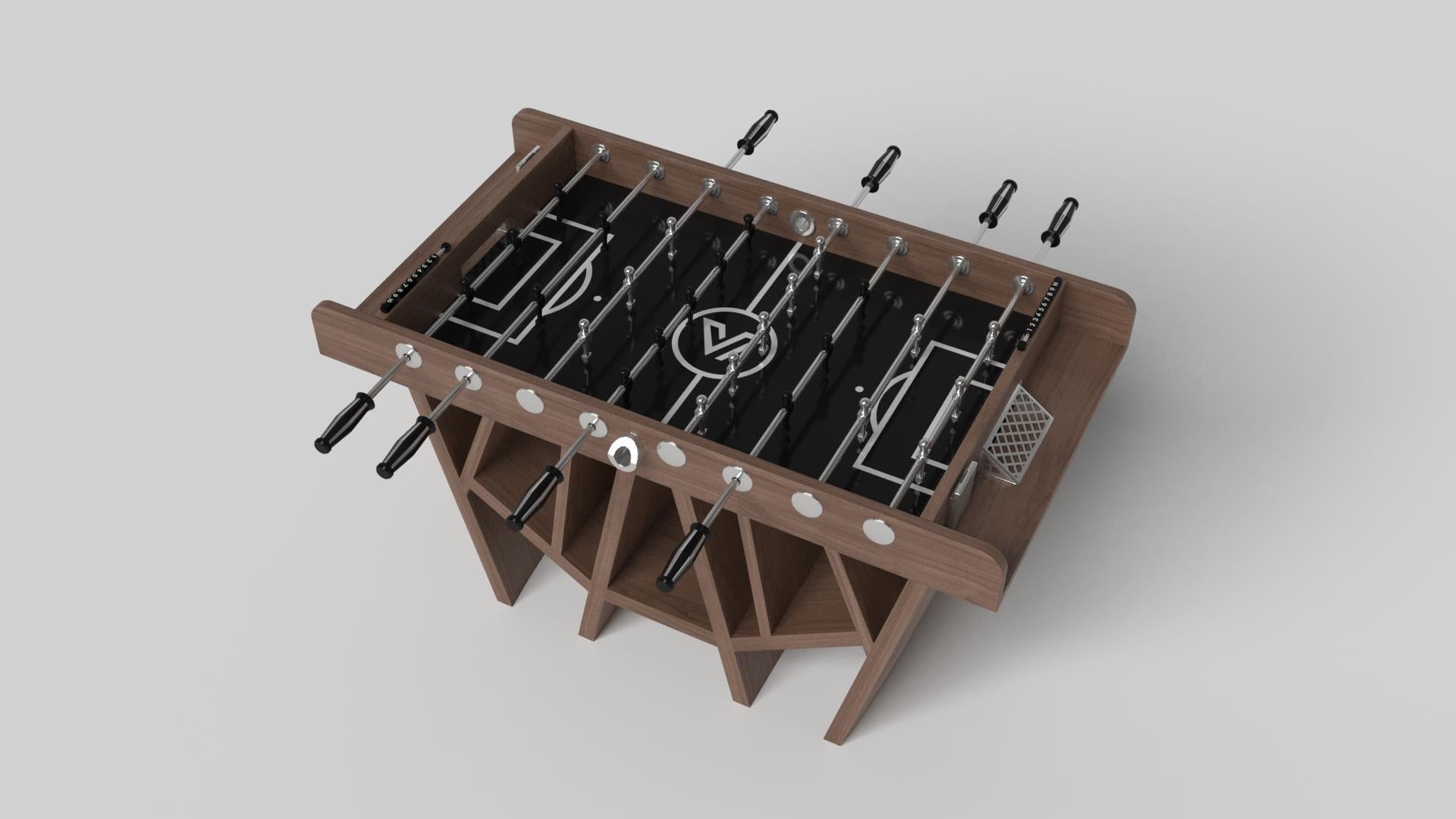 Modern Elevate Customs Maze Foosball Tables / Solid Walnut Wood  in 5' - Made in USA For Sale