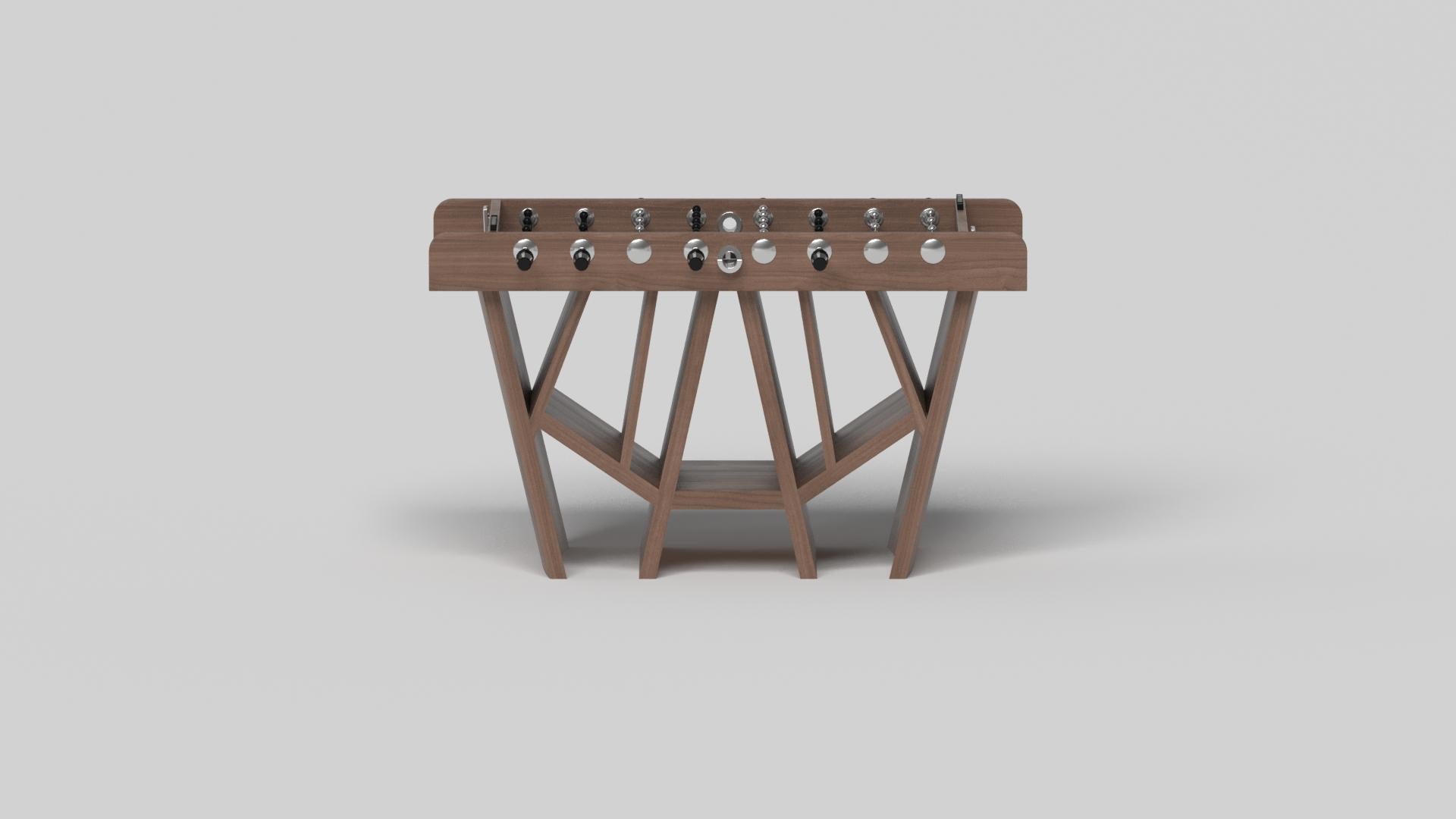 American Elevate Customs Maze Foosball Tables / Solid Walnut Wood  in 5' - Made in USA For Sale