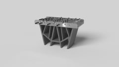 Elevate Customs Maze Foosball Tables / Stainless Steel Metal in 5' - Made in USA