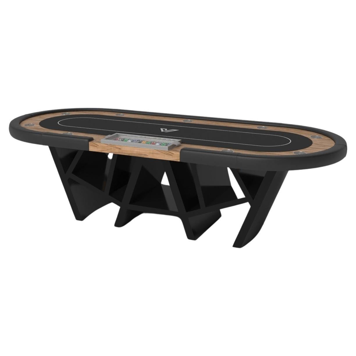 Tavoli da poker Maze di Elevate Customs / Legno massiccio d'acero riccio  in 8'8" - Prodotto in USA