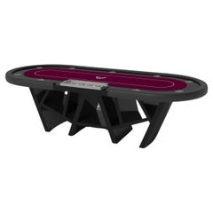 Elevate Customs Maze Poker Tables / Solid Pantone Black Color  in 8'8" - USA