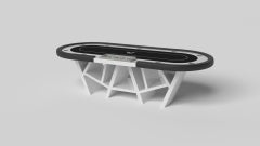 Tables de poker Maze sur mesure / Couleur blanche Pantone massif en 8'8" - USA