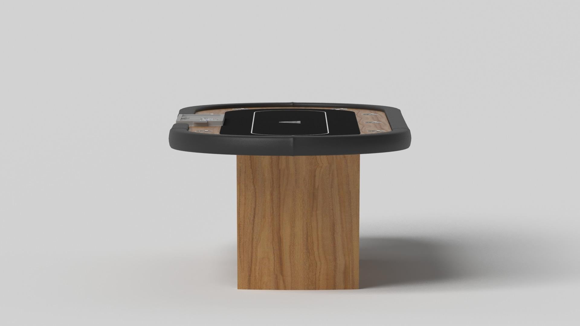 Modern Elevate Customs Maze Poker Tables / Solid Teak Wood  in 8'8
