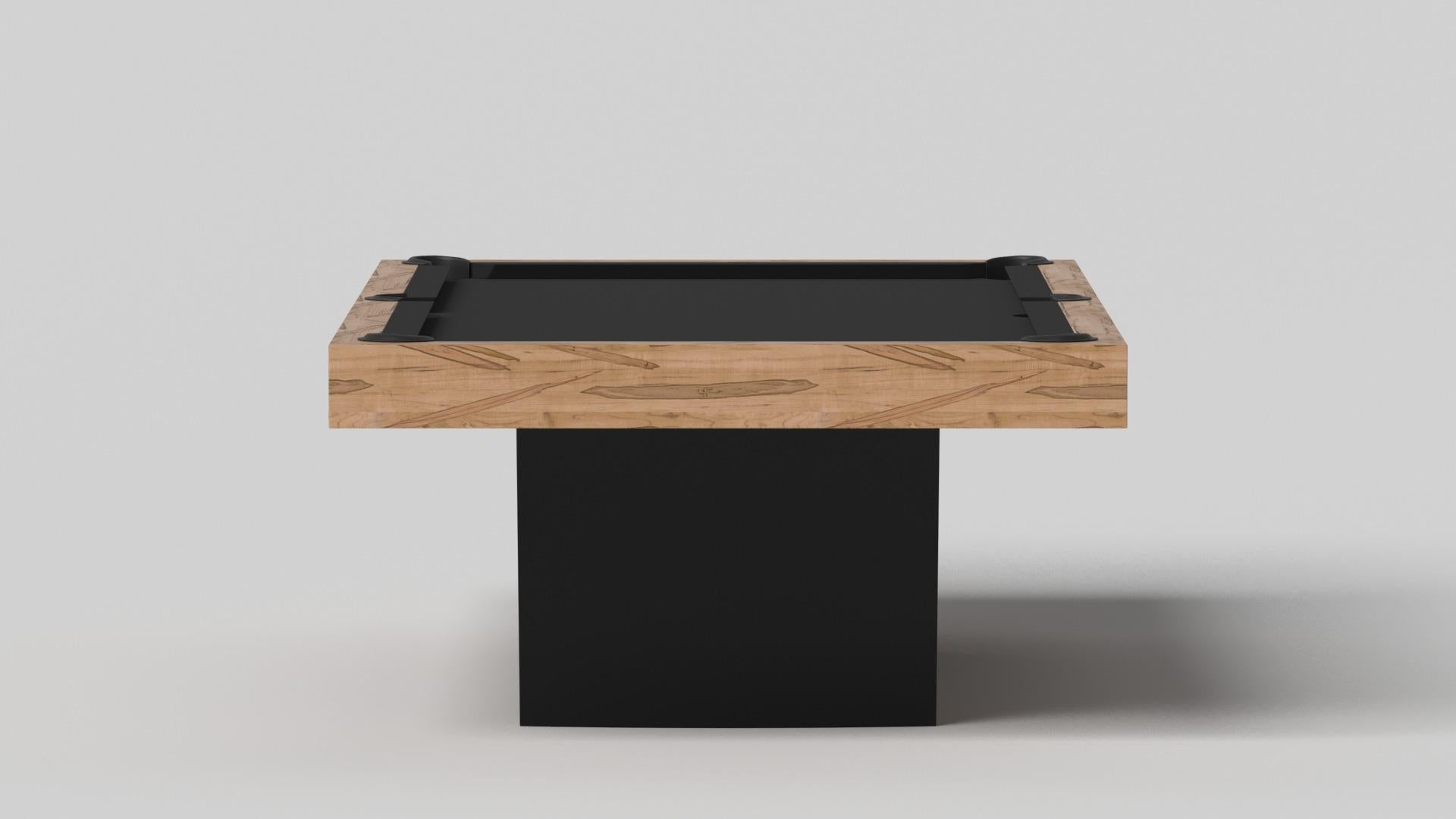 Modern Elevate Customs Maze Pool Table / Solid Curly Maple Wood in 7'/8' - Made in USA For Sale