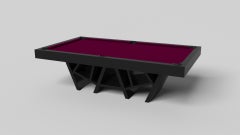 Table de billard Elevate Customs Maze / Solid Pantone Black in 9' - Made in USA
