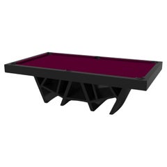Elevate Customs Maze Pooltisch / Solid Pantone Schwarz in 9' - Hergestellt in den USA