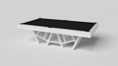 Tavolo da biliardo Maze di Elevate Customs / Solido Pantone White in 9' - Made in USA