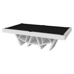 Elevate Customs Maze Pool Table / Solid Pantone White in 9' - Made in USA