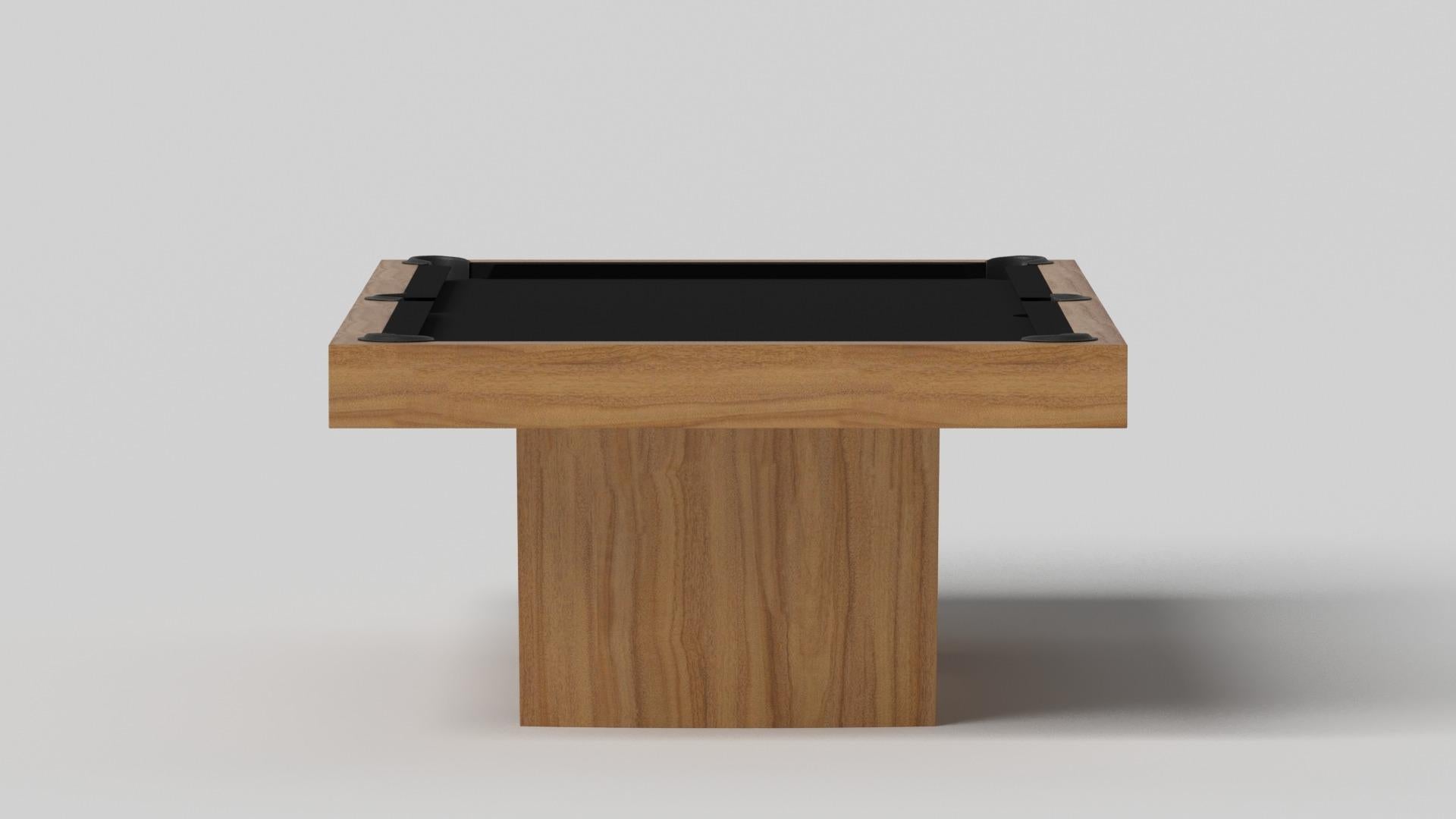 Modern Elevate Customs Maze Pool Table / Solid Teak Wood in 7'/8' - Made in USA For Sale