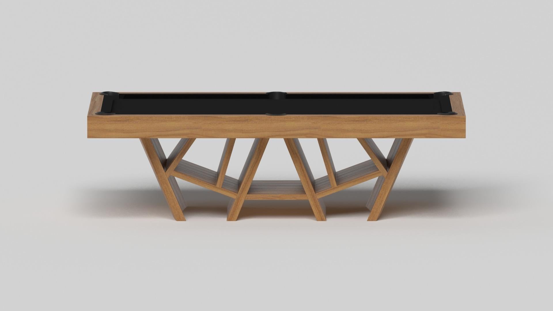 Américain Elevate Customs Maze Pool Table / Solid Teak Wood in 8.5' - Made in USA en vente