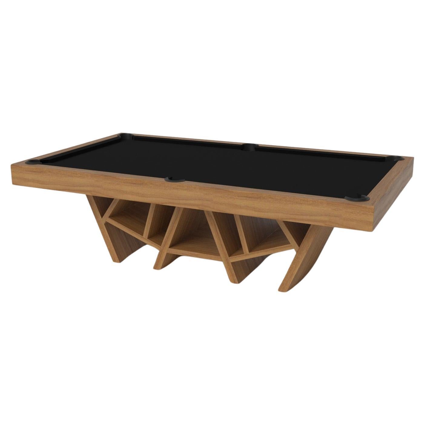 Elevate Customs Maze Pool Table / Solid Teak Wood in 8.5' - Made in USA en vente