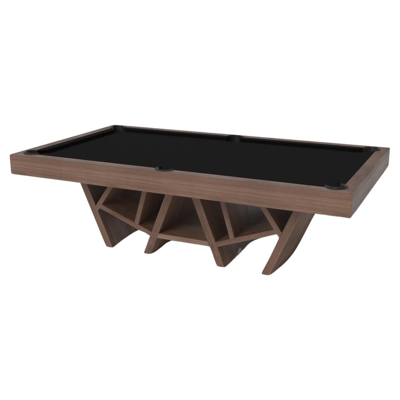 Elevate Customs Maze Pool Table / Solid Walnut Wood in 9' - Made in USA
