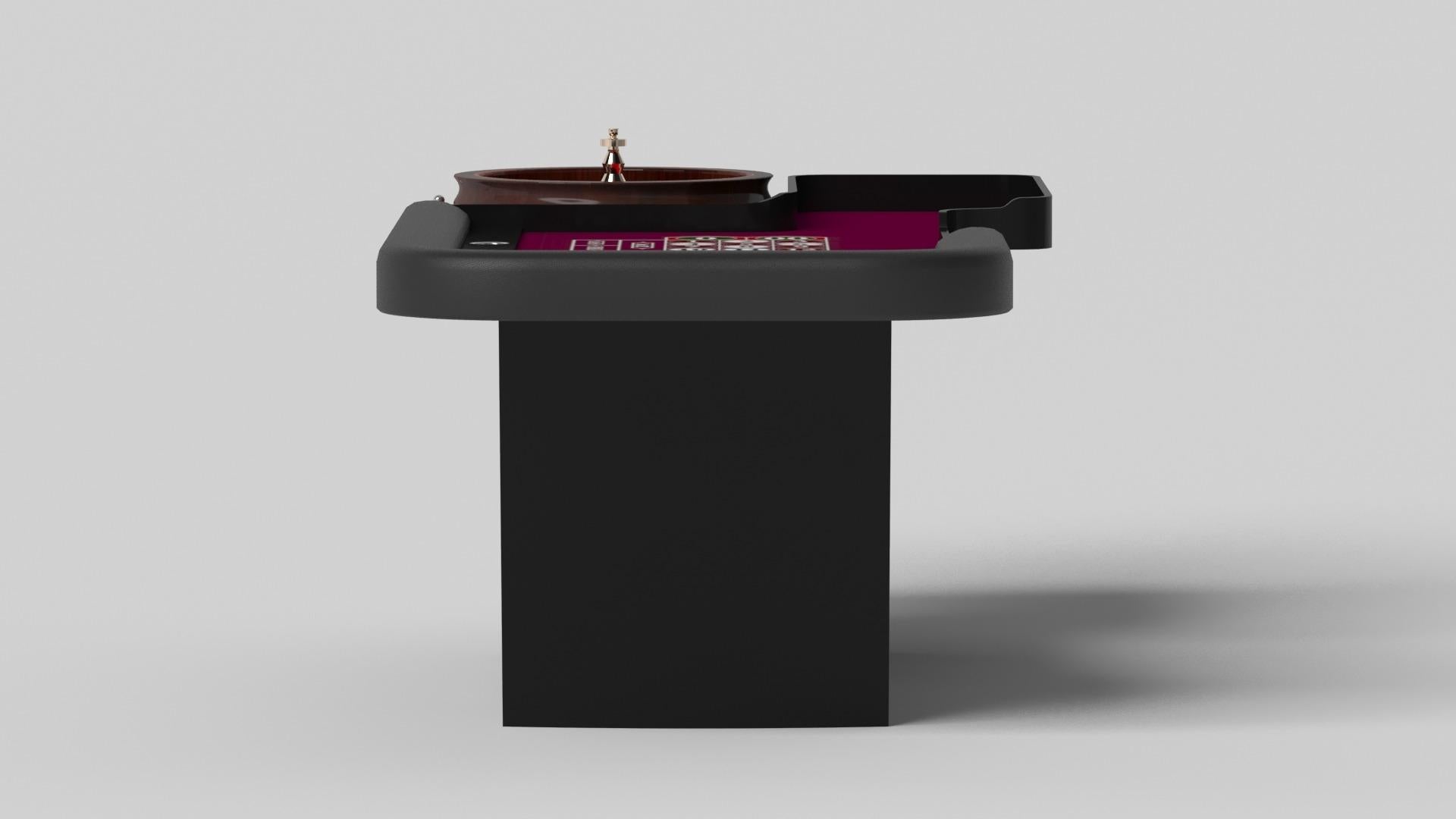 Modern Elevate Customs Maze Roulette Tables / Solid Pantone Black Color in 8'2