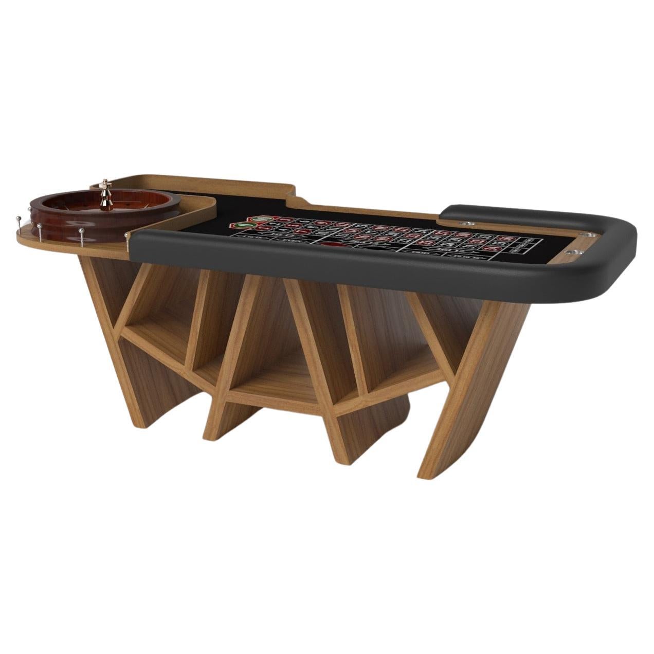 Elevate Customs Maze Roulette Tables / Solid Teak Wood in 8'2" - Made in USA For Sale