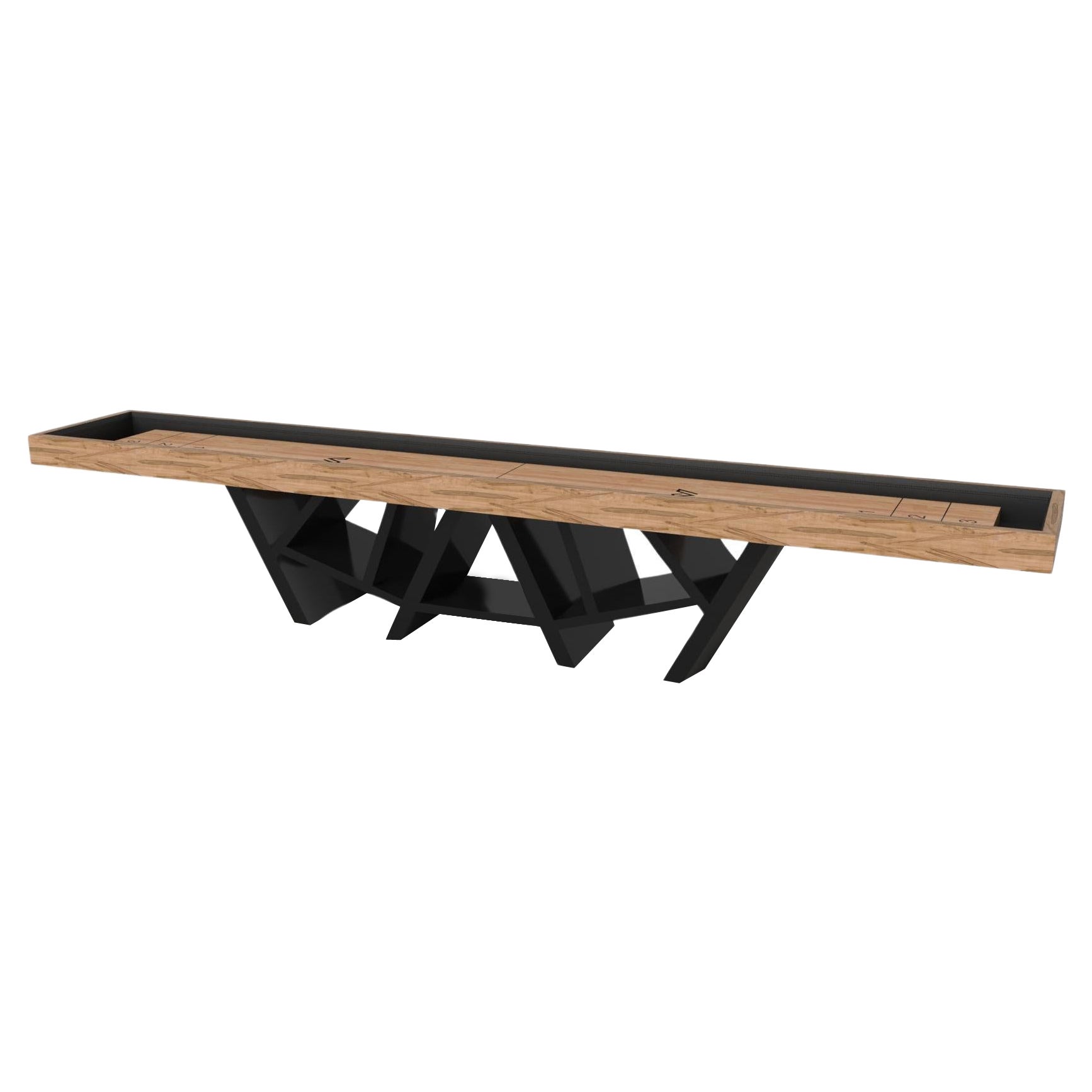 Tavoli da Shuffleboard Maze di Elevate Customs / Legno massiccio di acero riccio in 22' - USA