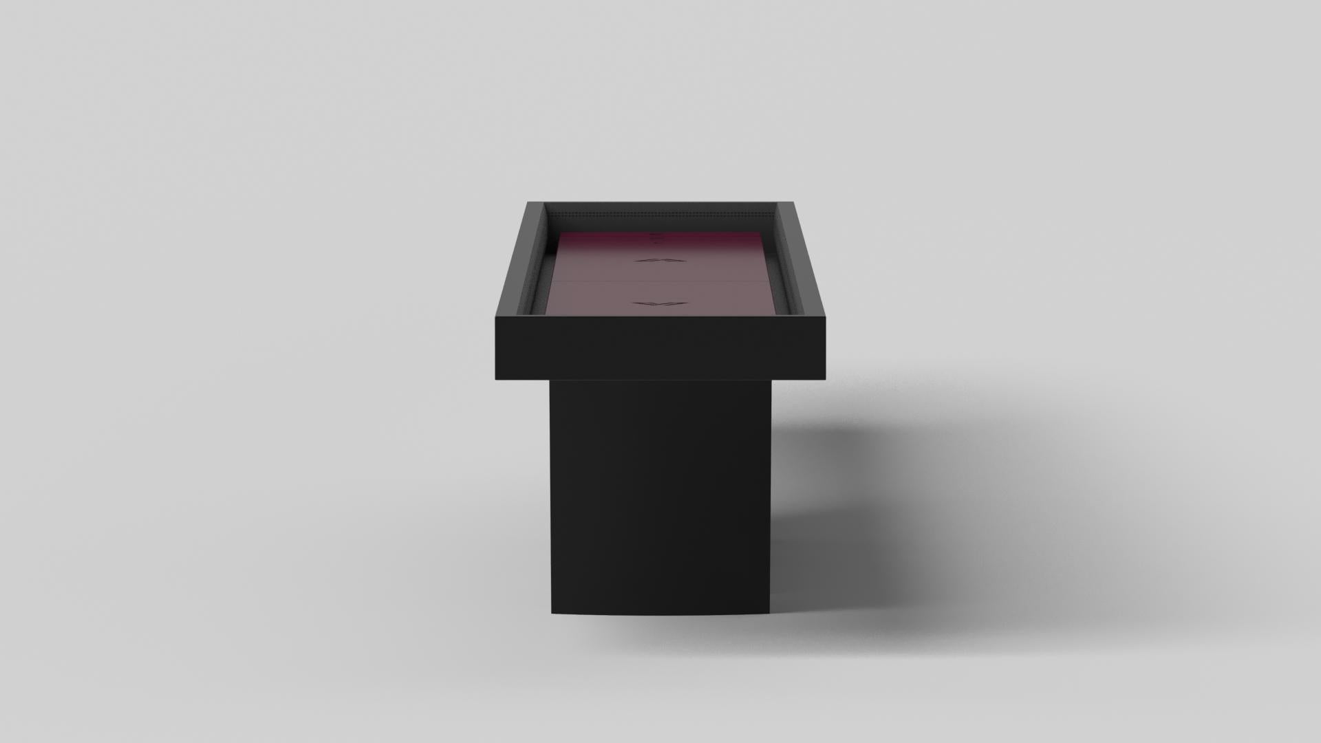 Elevate Customs Maze Shuffleboard-Tische / Massiv Pantone Schwarze Farbe in 16' -USA (Moderne) im Angebot