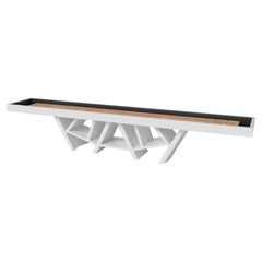 Elevate Customs Maze Shuffleboard Tables / Solid Pantone White Color in 14' -USA
