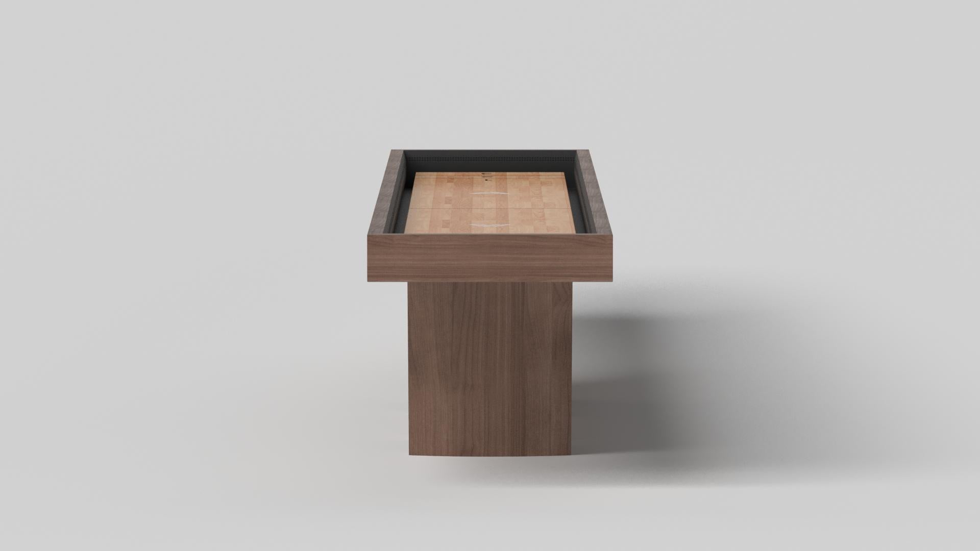 Moderne Elevate Customs Maze Shuffleboard Tables / Solid Walnut Wood in 18' -Made in USA en vente