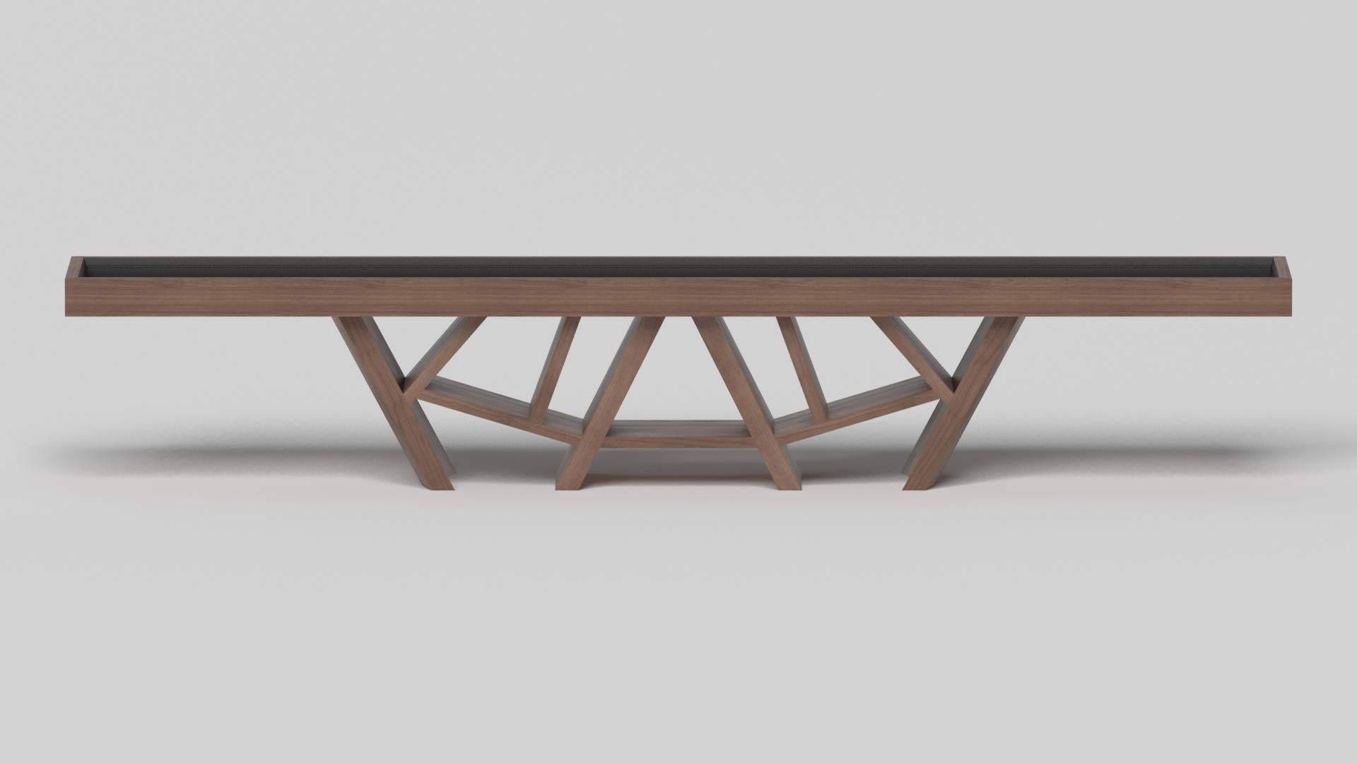 Américain Elevate Customs Maze Shuffleboard Tables / Solid Walnut Wood in 18' -Made in USA en vente