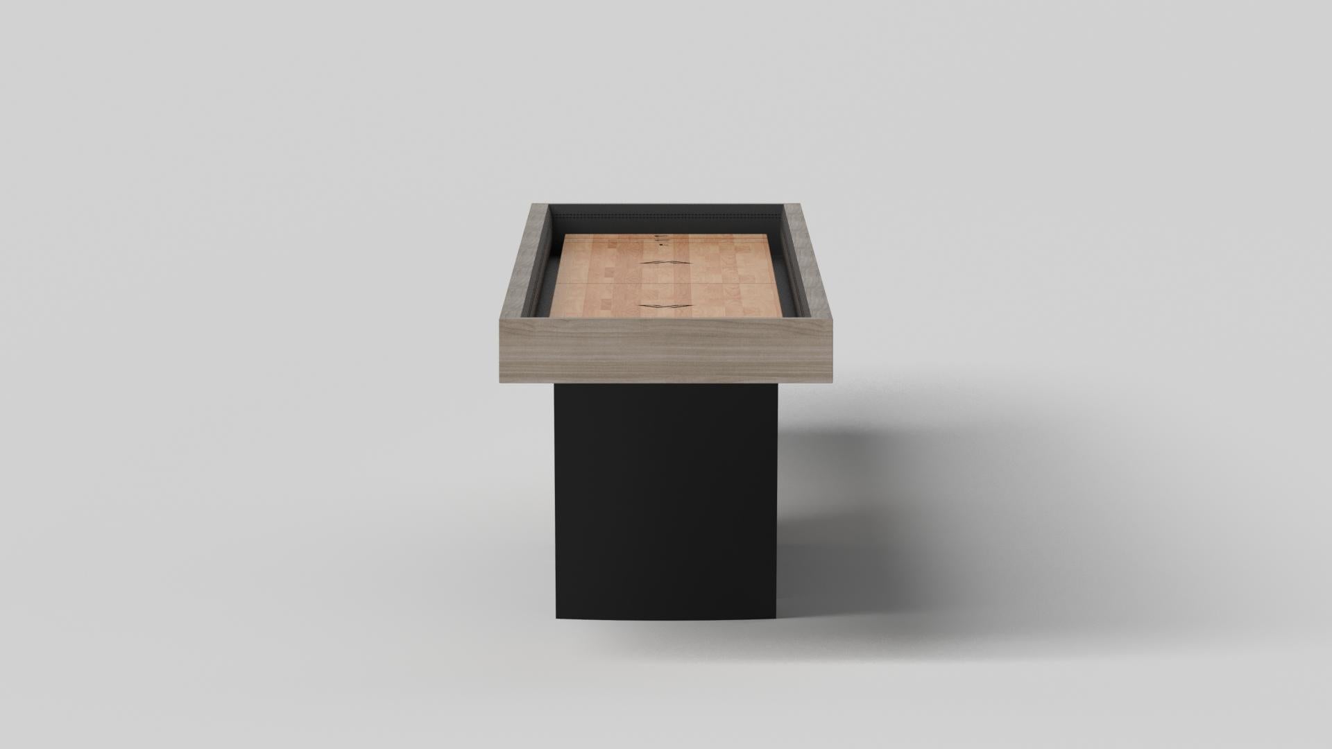 Modern Elevate Customs Maze Shuffleboard Tables / Solid White Oak Wood  in 12' - USA For Sale