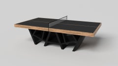 Table de tennis Maze sur mesure/bois d'érable solaire frisé de 9', fabriqué aux États-Unis