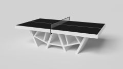 Elevate Customs Labyrinth Tennistisch / Massiv Pantone Weiß in 9' - Hergestellt in USA