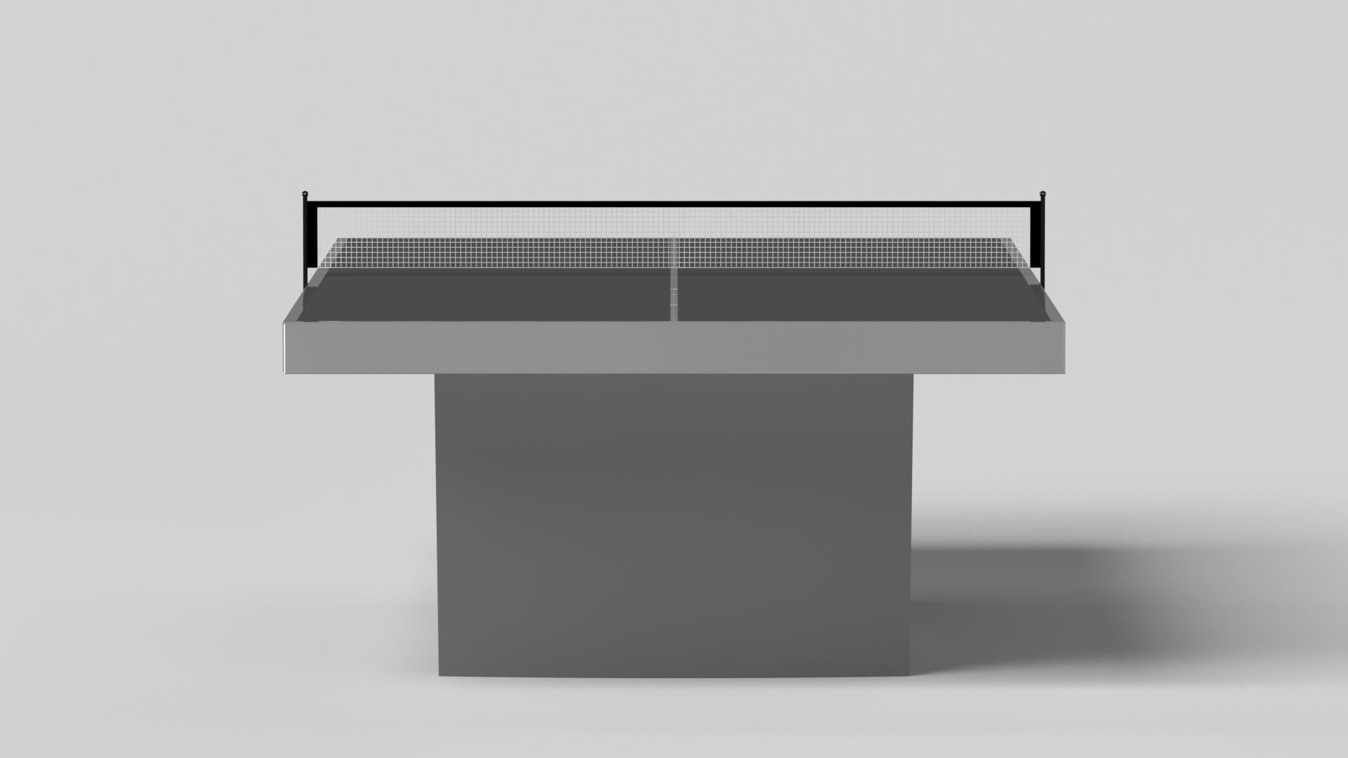 Modern Elevate Customs Maze Tennis Table /Stainless Steel Sheet Metal in 9'-Made in USA For Sale