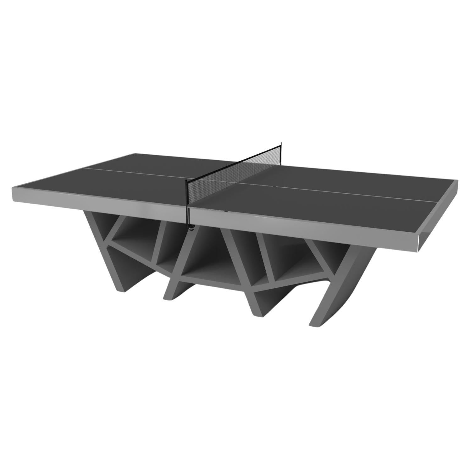 Elevate Customs Maze Tennis Table /Stainless Steel Sheet Metal in 9'-Made in USA For Sale