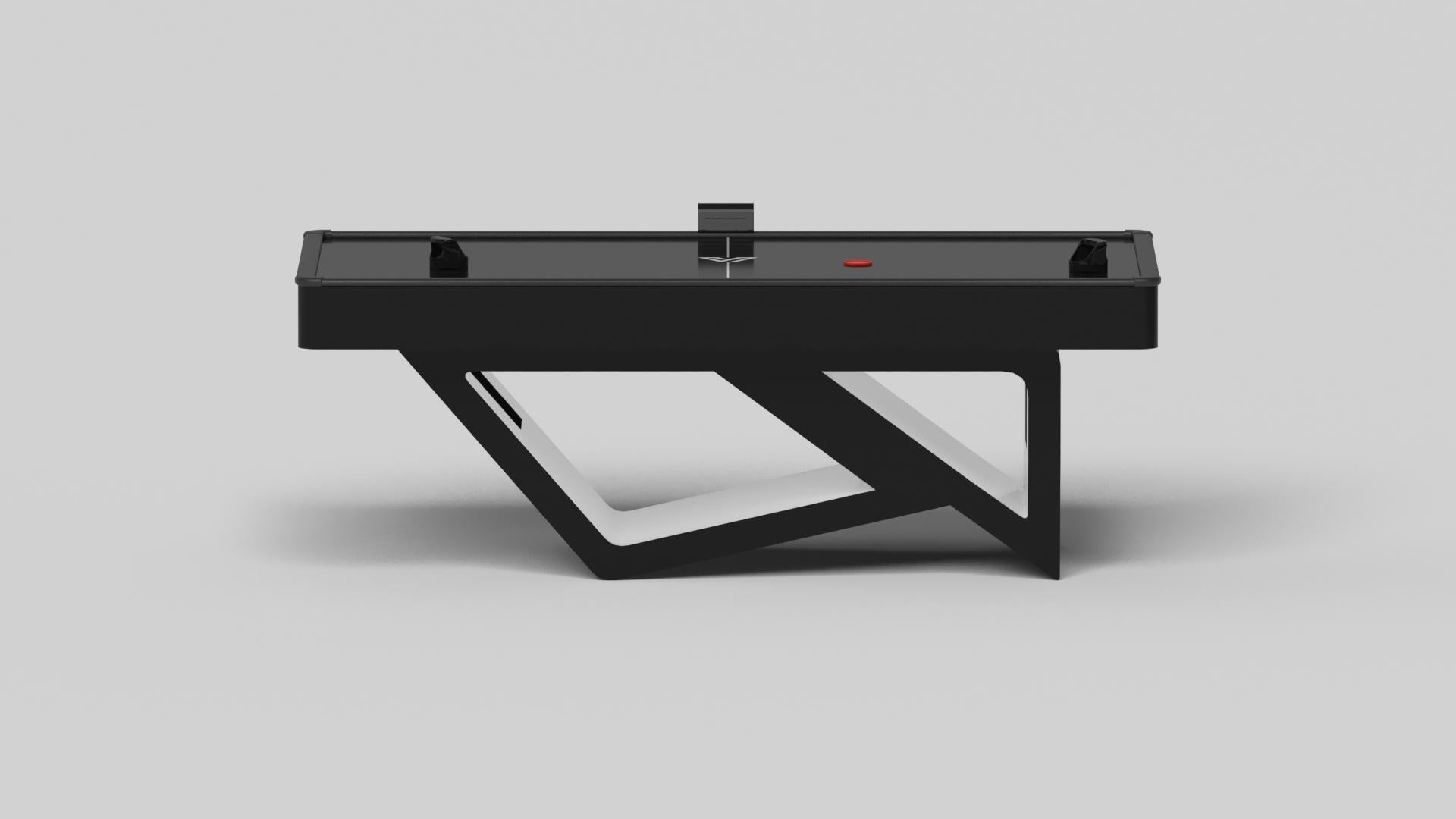 American Elevate Customs Rumba Air Hockey Tables / Solid Pantone Black in 7' -Made in USA For Sale