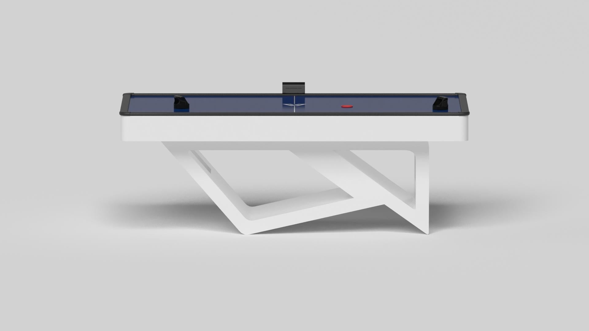 American Elevate Customs Rumba Air Hockey Tables / Solid Pantone White in 7' -Made in USA For Sale