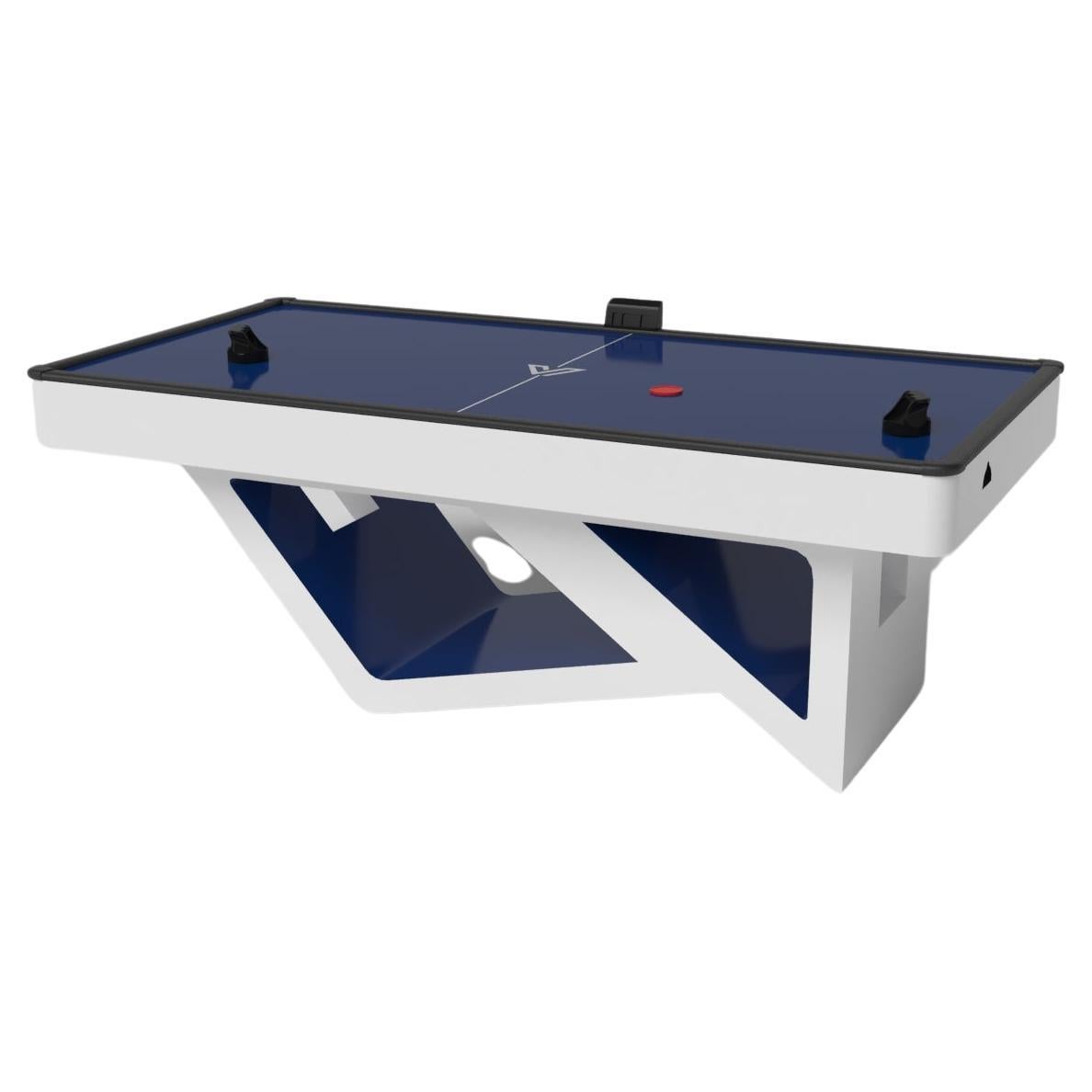 Elevate Customs Rumba Air Hockey Tables / Solid Pantone White in 7' -Made in USA For Sale