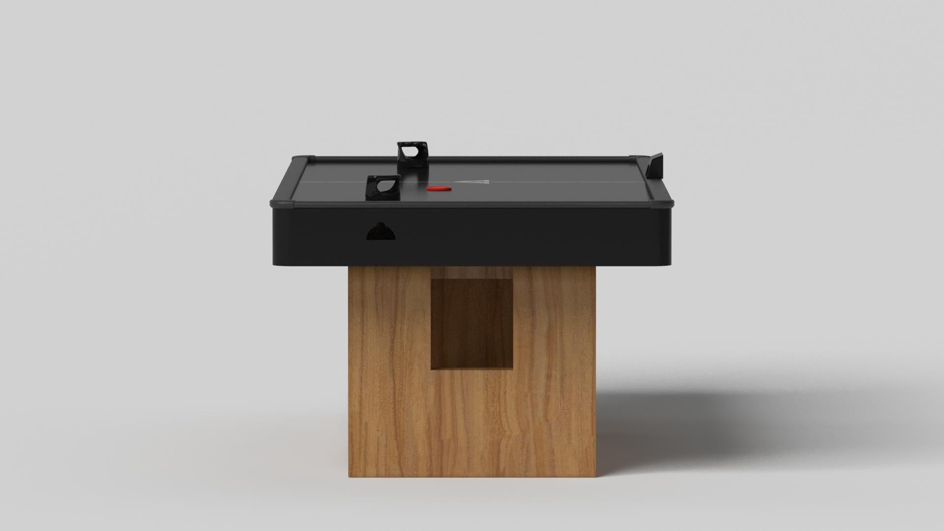 Moderne Elevate Customs Rumba Air Hockey Tables / Solid Teak wood in 7' - Made in USA en vente