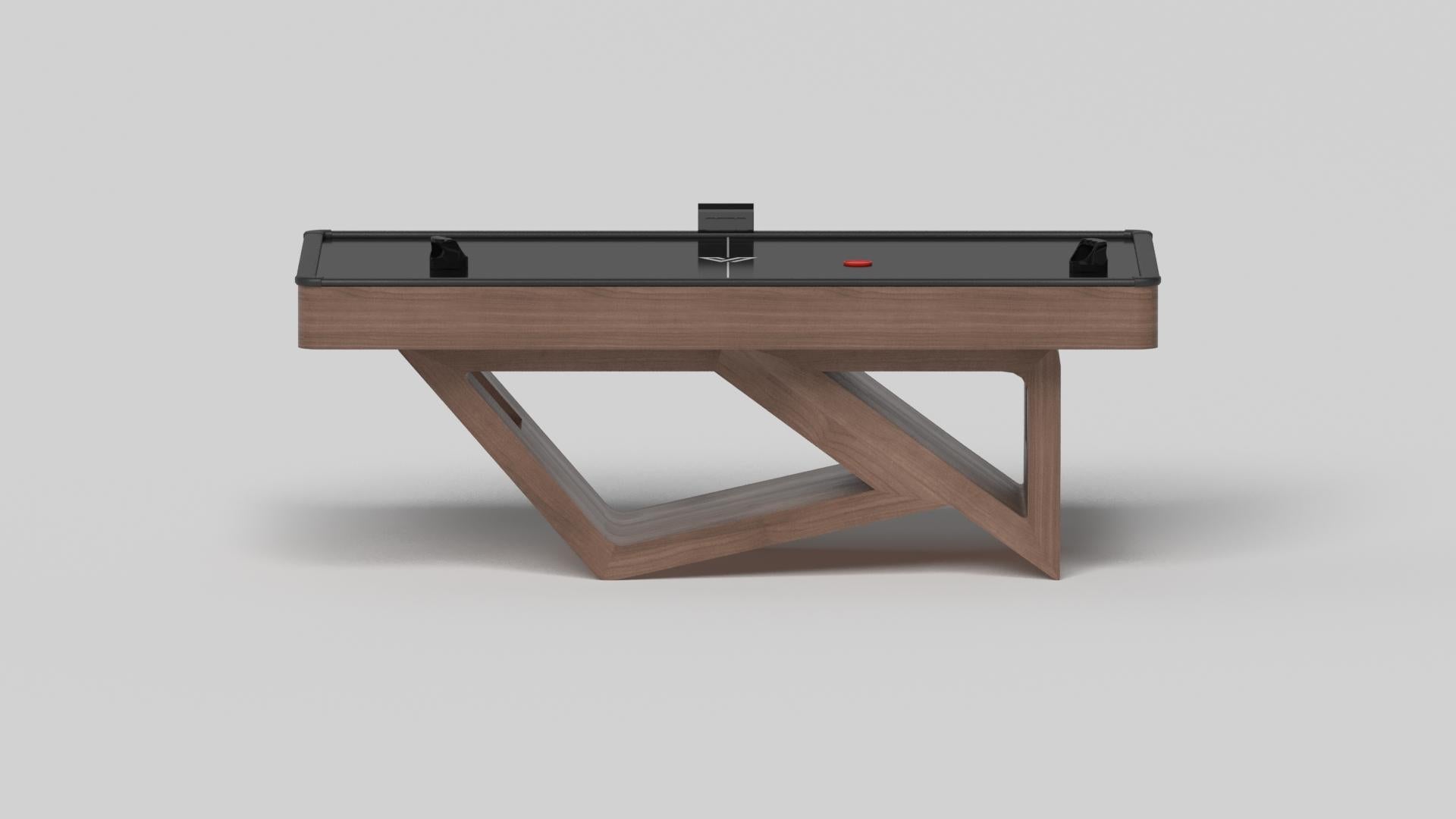 American Elevate Customs Rumba Air Hockey Tables / Solid Walnut Wood in 7' - Made in USA For Sale