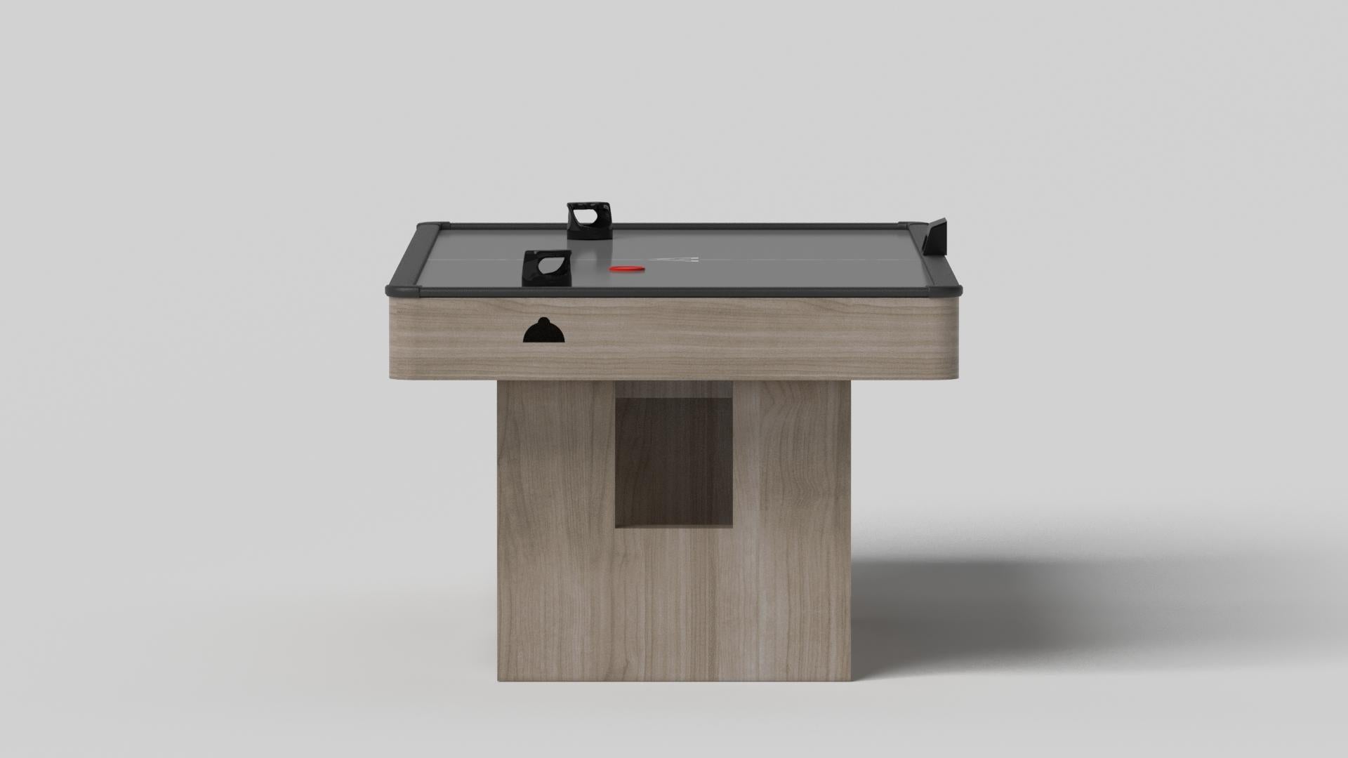 Modern Elevate Customs Rumba Air Hockey Tables / Solid White Oak Wood in 7'-Made in USA For Sale
