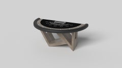 Elevate Customs Rumba Black Jack Table/Solid White Oak Wood in 7'4" -Made in USA
