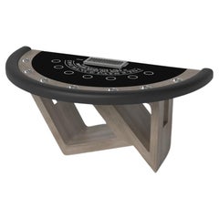 Elevate Customs Rumba Black Jack Table/Solid White Oak Wood in 7'4" -Made in USA