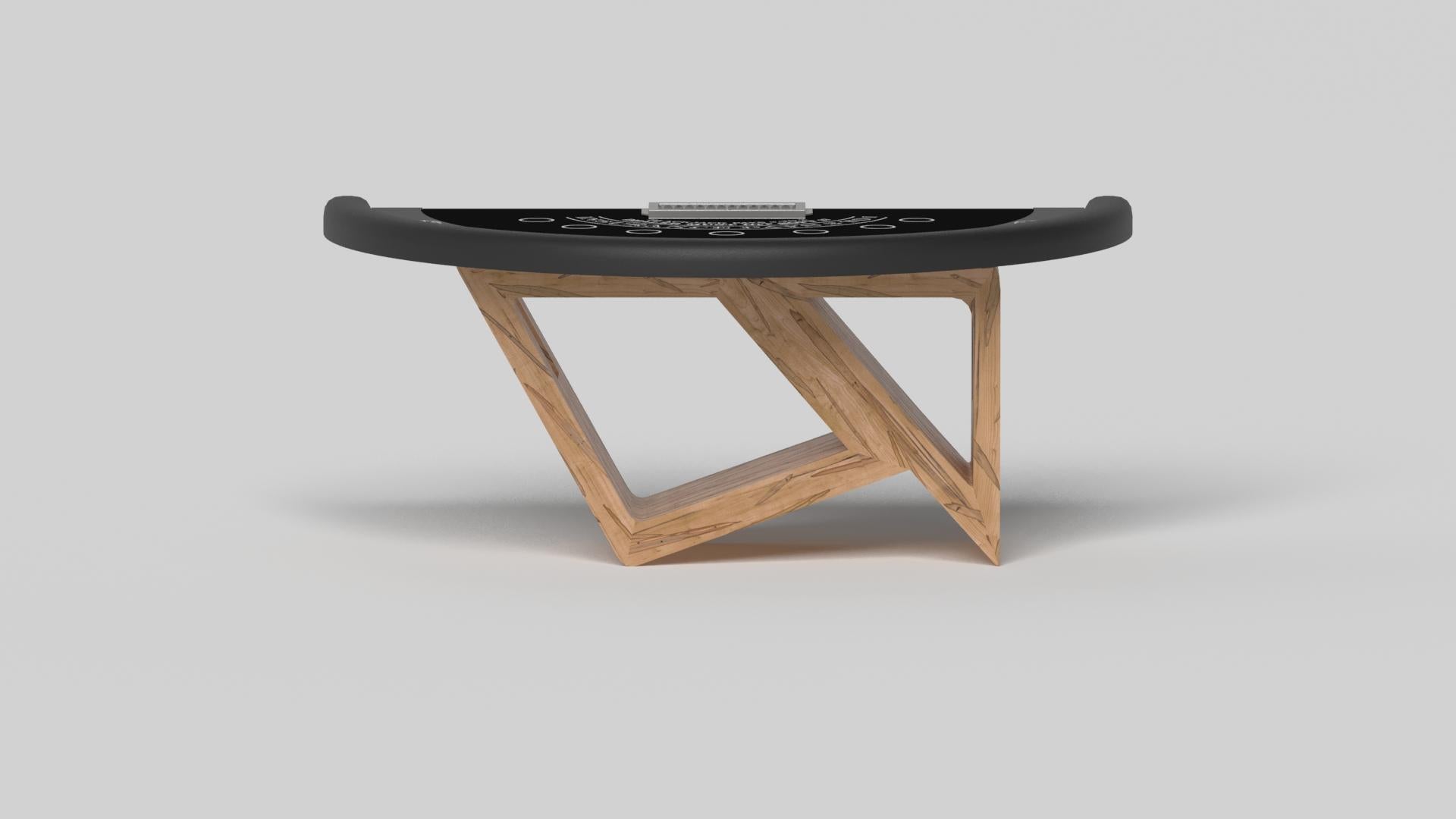 Américain Elevate Customs Rumba Black Jack Tables / Solid Curly Maple Wood in 7'4