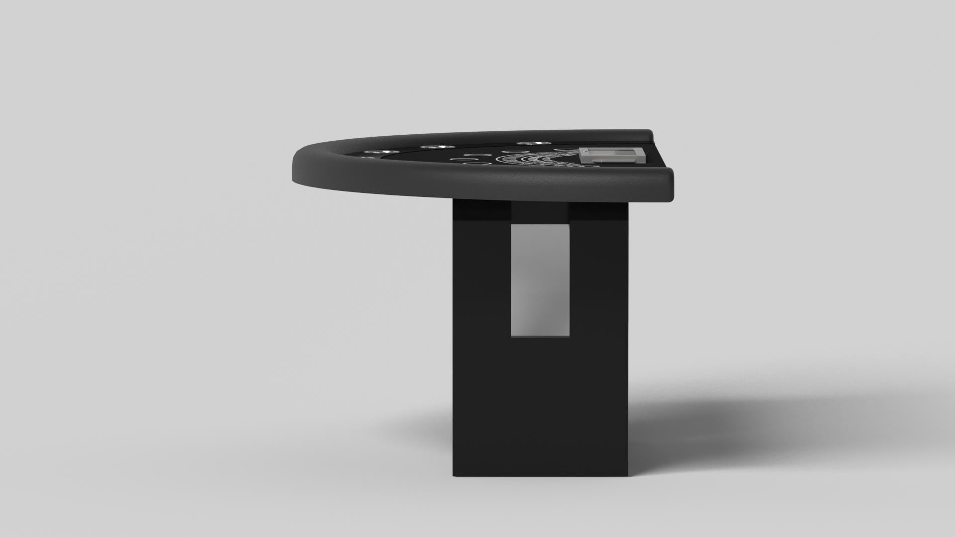 Moderne Tables de Jack Black Rumba de Elevate Customs /Couleur Pantone Black unie en 7'4
