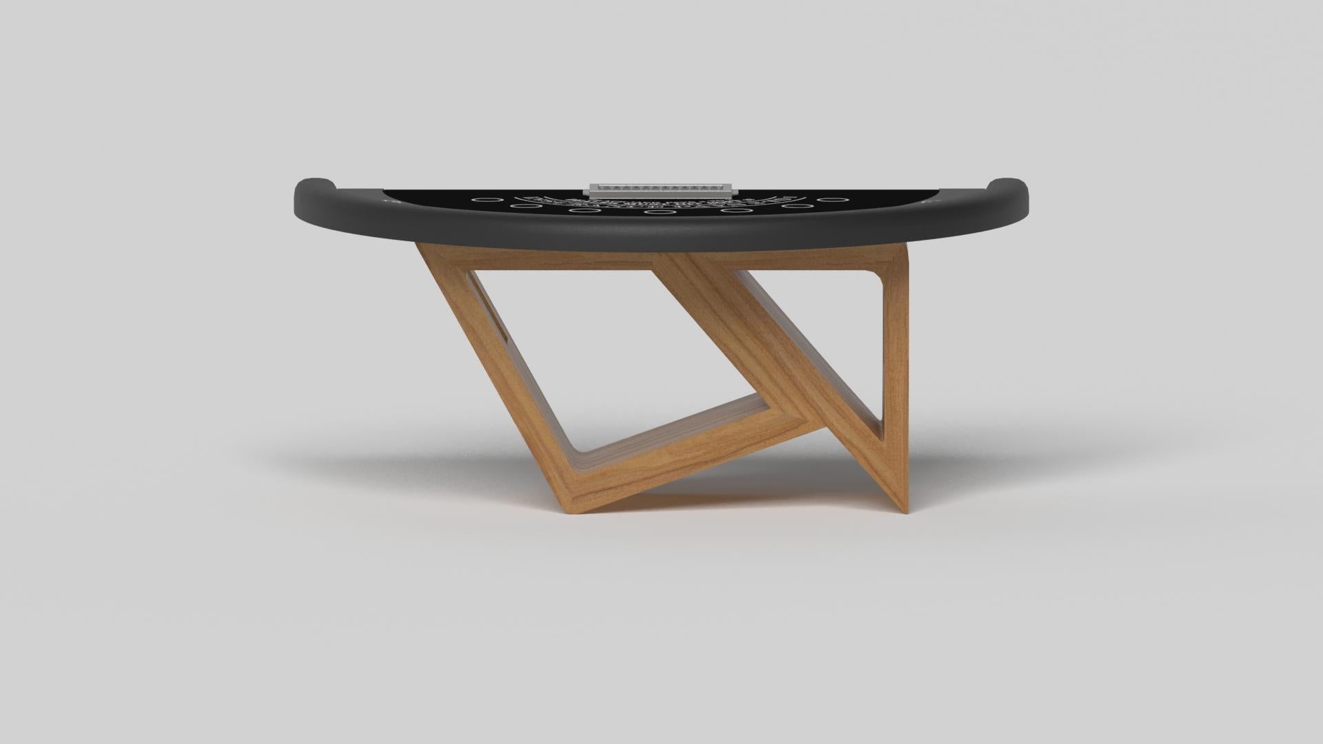 American Elevate Customs Rumba Black Jack Tables / Solid Teak Wood in 7'4