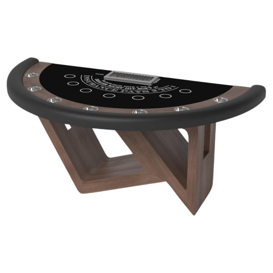 Elevate Customs Rumba Black Jack Tables /Solid Walnut Wood in 7'4" - Made in USA For Sale