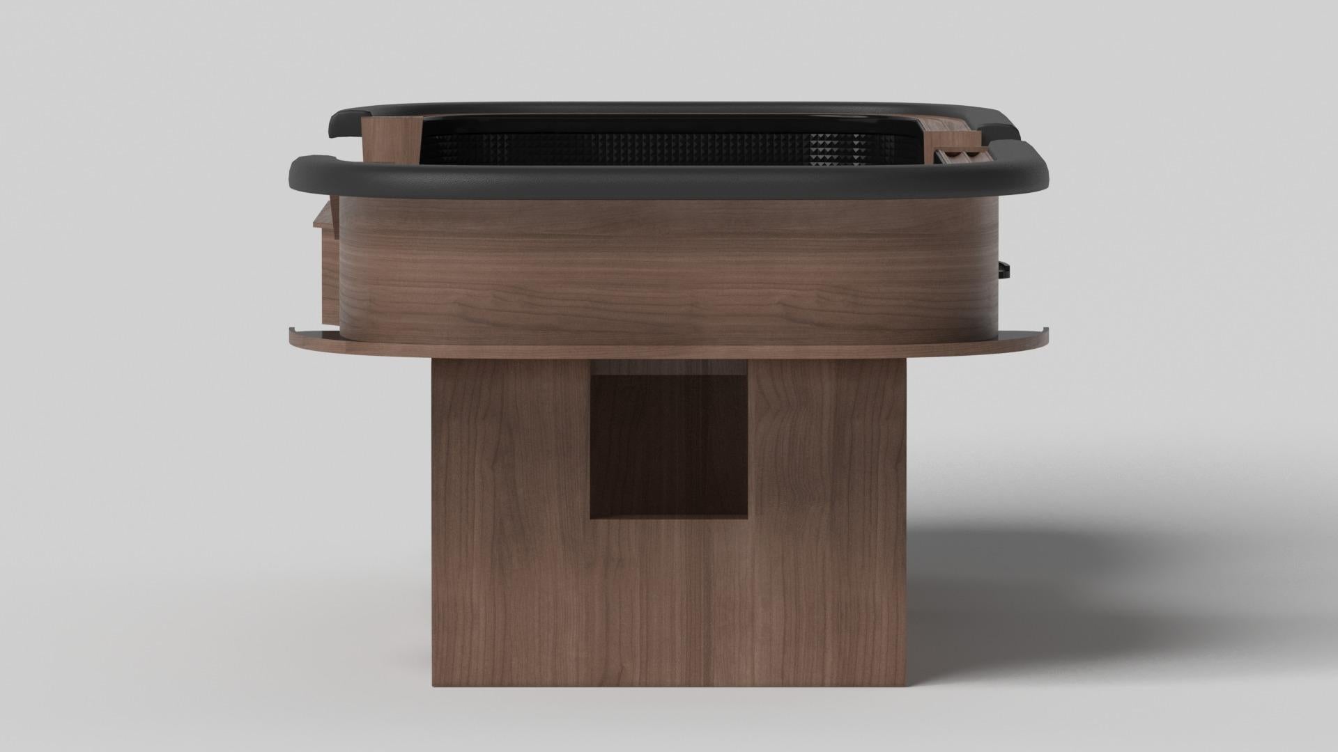 Moderne Elevate Customs Rumba Craps Tables / Solid Walnut Wood in 9'9
